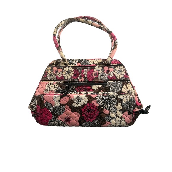 Vera Bradley Handbags - Vera Bradley Mod Floral Pink Bowler Bag Quilted Purse Retired Y2K Floral